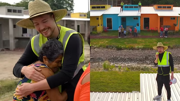 MrBeast provided free houses to families in need across various countries