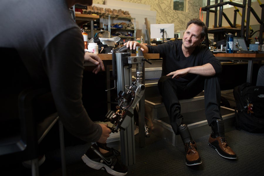 Researchers have shown that a natural walking gait is achievable using a prosthetic leg fully driven by the body’s own nervous system.