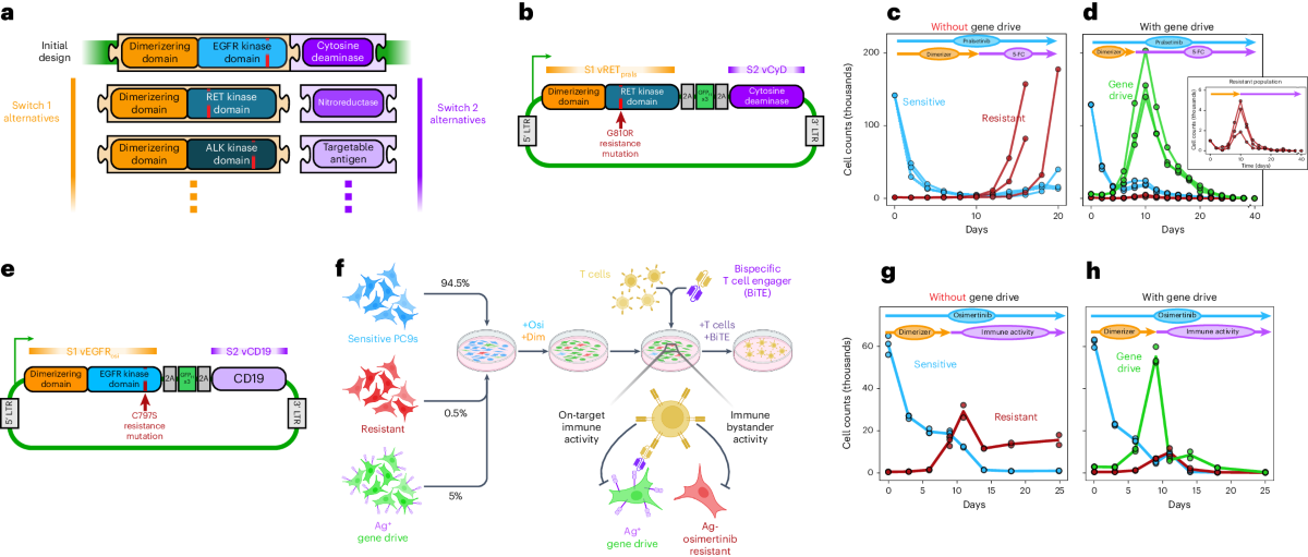 Diverse molecular designs can achieve evolutionary reprogramming.