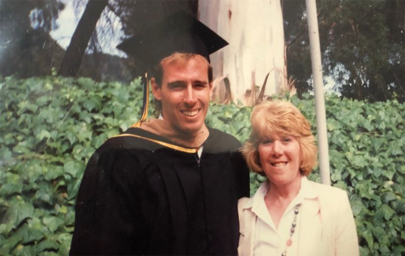 Scott and his mother. Galloway's educational background includes a bachelor’s degree in economics from UCLA and a master’s in business administration from UC Berkeley. 