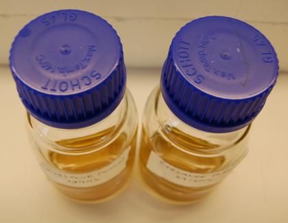 The Balds Eyesalve mixture in the lab.