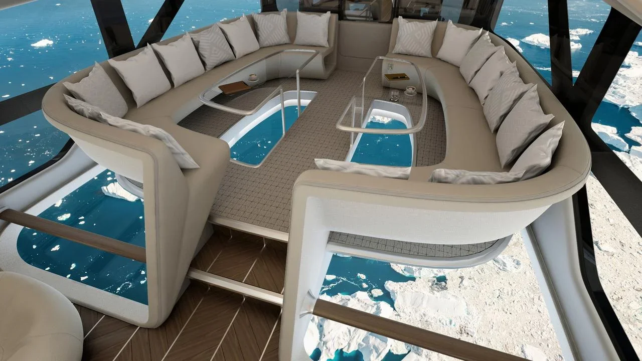 You can choose to partake in conversation with fellow voyagers or sit back with a book in hand and enjoy the scenery passing below.
