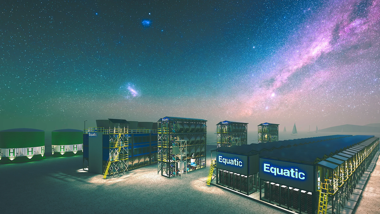 Equatic's first commercial-scale plant is designed to remove roughly 100,000 tons of CO2 per year. 