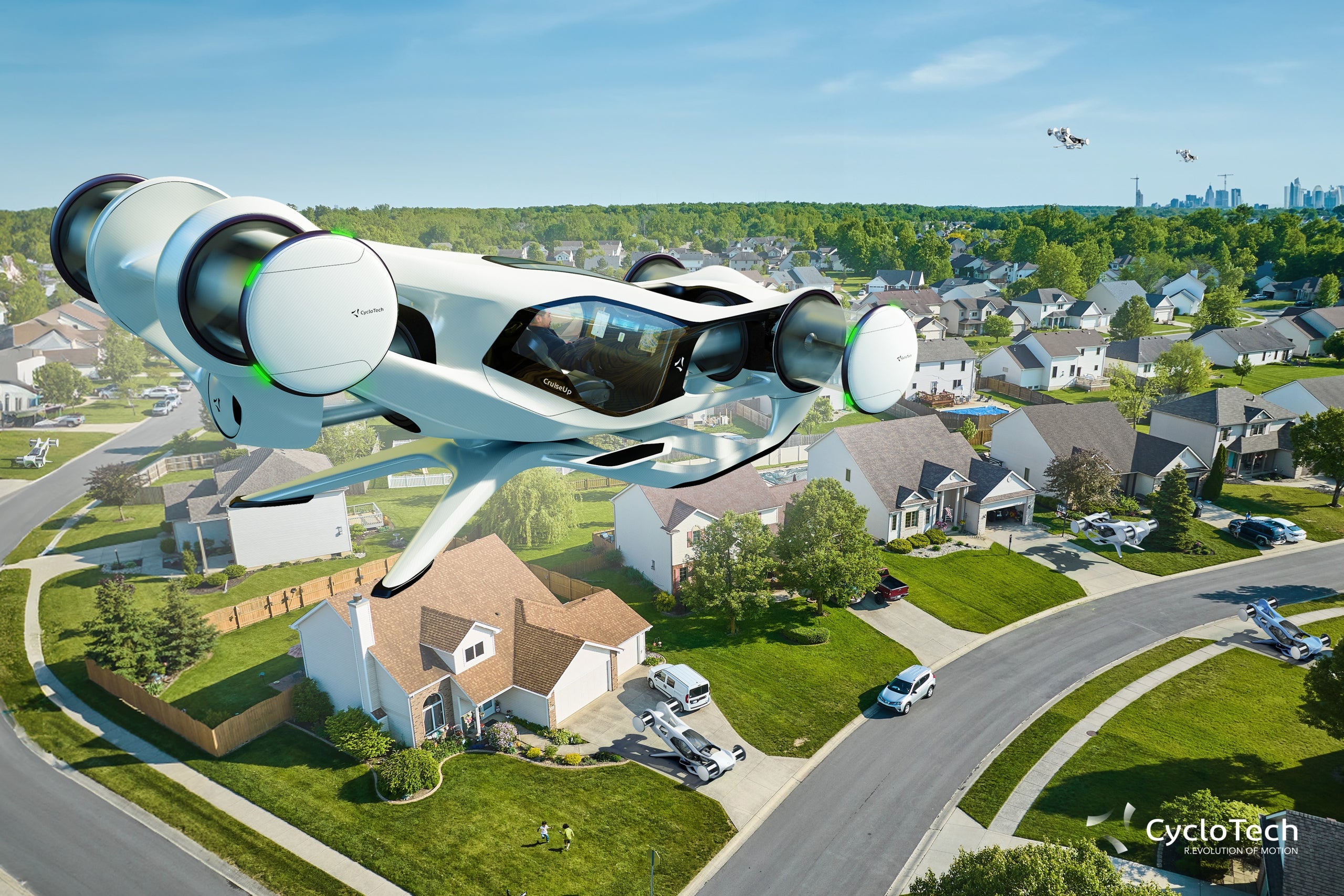 As part of a feasibility study, CruiseUp offers an exceptional passenger experience with maximum comfort and high maneuverability. 