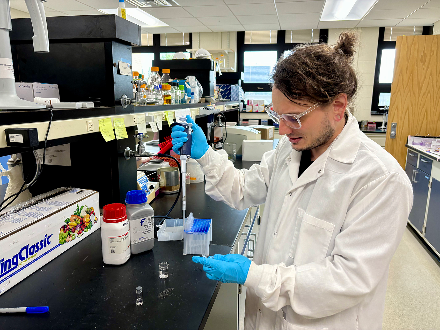 Chad Smies, doctoral student in biology at Penn State, studies the mechanism behind memory updating and how that process changes with aging.
