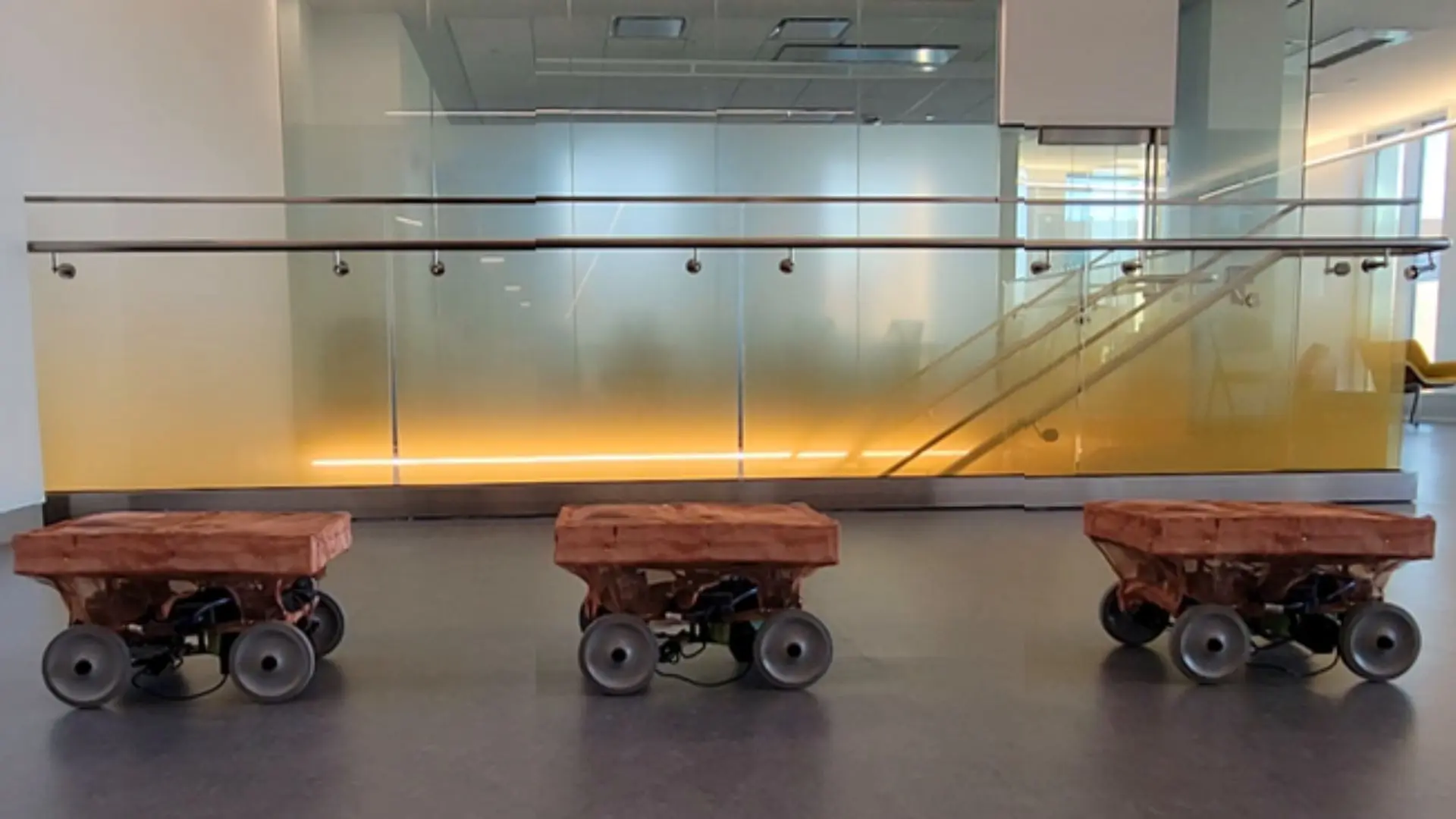 The team built two biohybrid robots to demonstrate this technology: one, a soft robot shaped like a spider, and the other, a wheeled bot. 