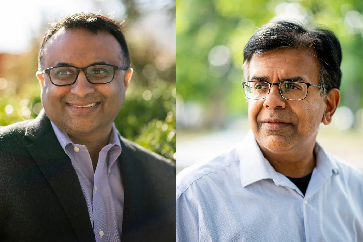 Neil Maniar, director of the Master of Public Health program and a professor of the practice in the Bouvé College of Health Sciences, and Mansoor Amiji, Distinguished Professor and Chair of the Department of Pharmaceutical Sciences. 