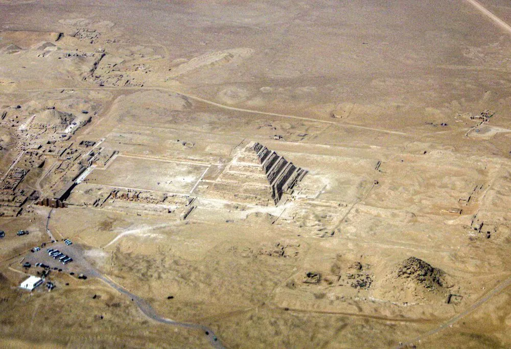 The nearly 4,700-year-old Step Pyramid of Djoser at Saqqara. 