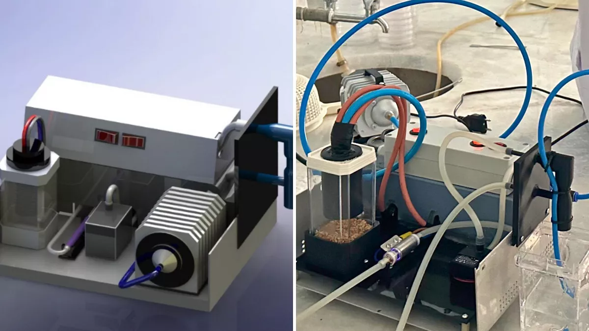 The Plantzma device treats seeds and irrigation water using plasma.