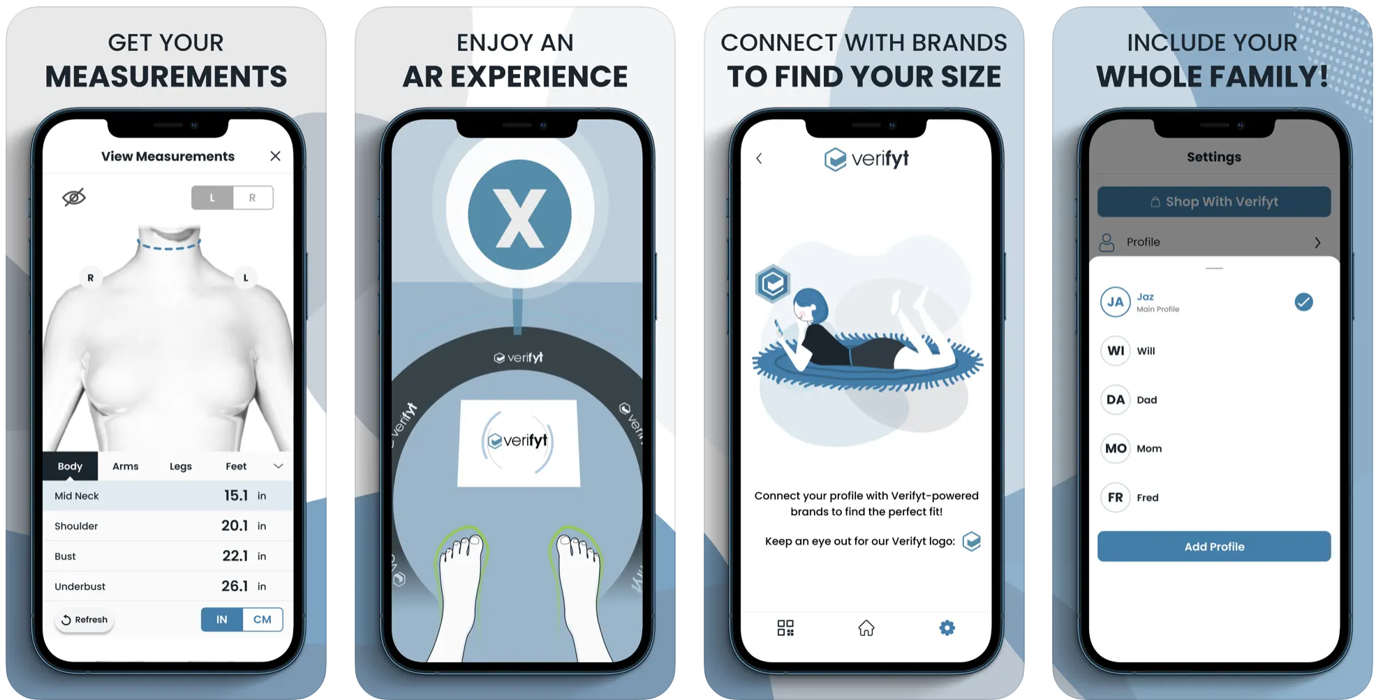 Whether you're shopping for clothing, shoes, ski boots, or hockey skates, our technology ensures that you look good and feel good in the products you purchase.