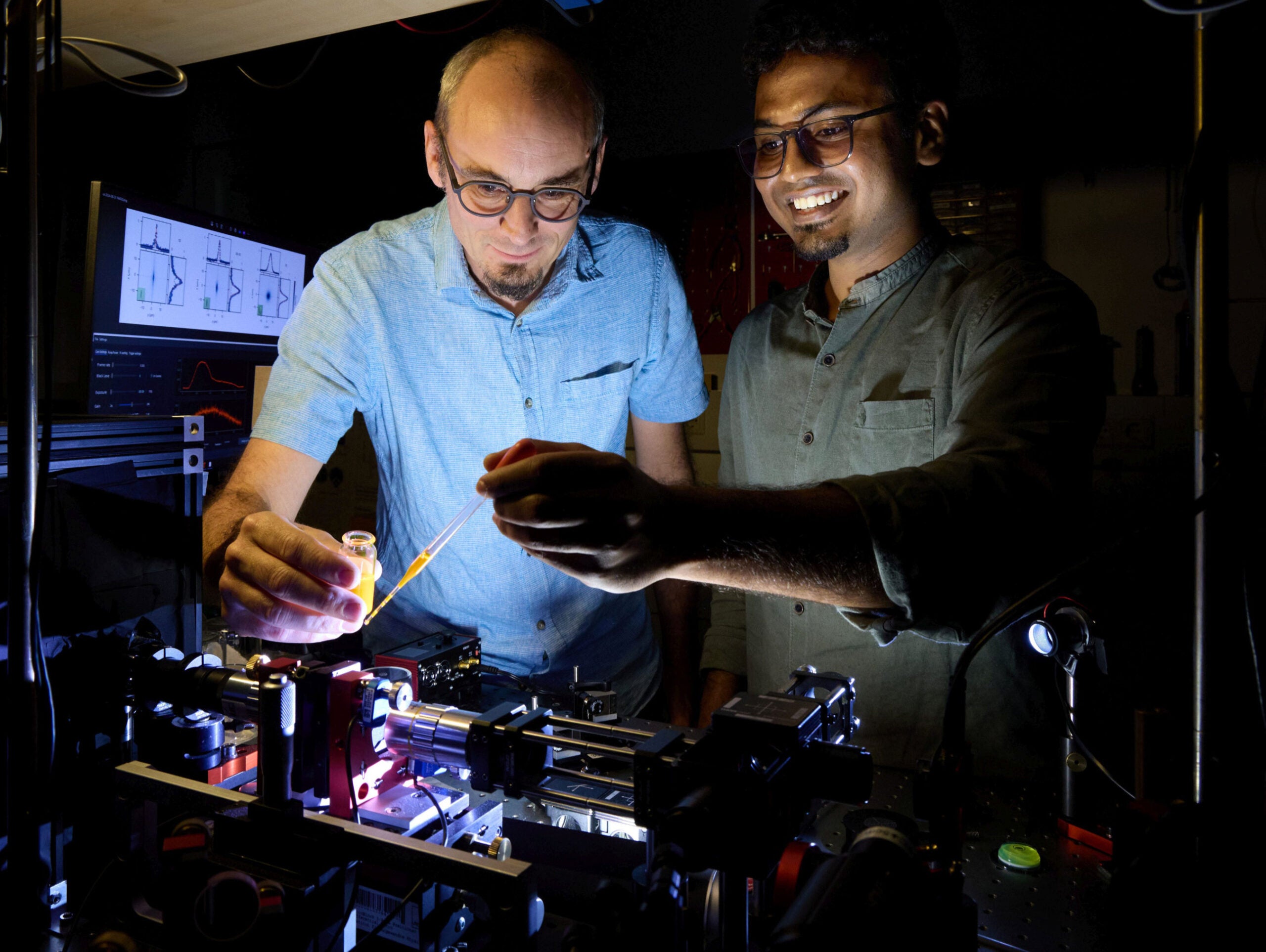 Dr. Frank Vewinger (left) and Kirankumar Karkihalli Umesh. 