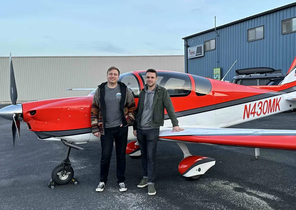 Nikita Ermoshkin (left) and his co-founder, Soren Rademacher.