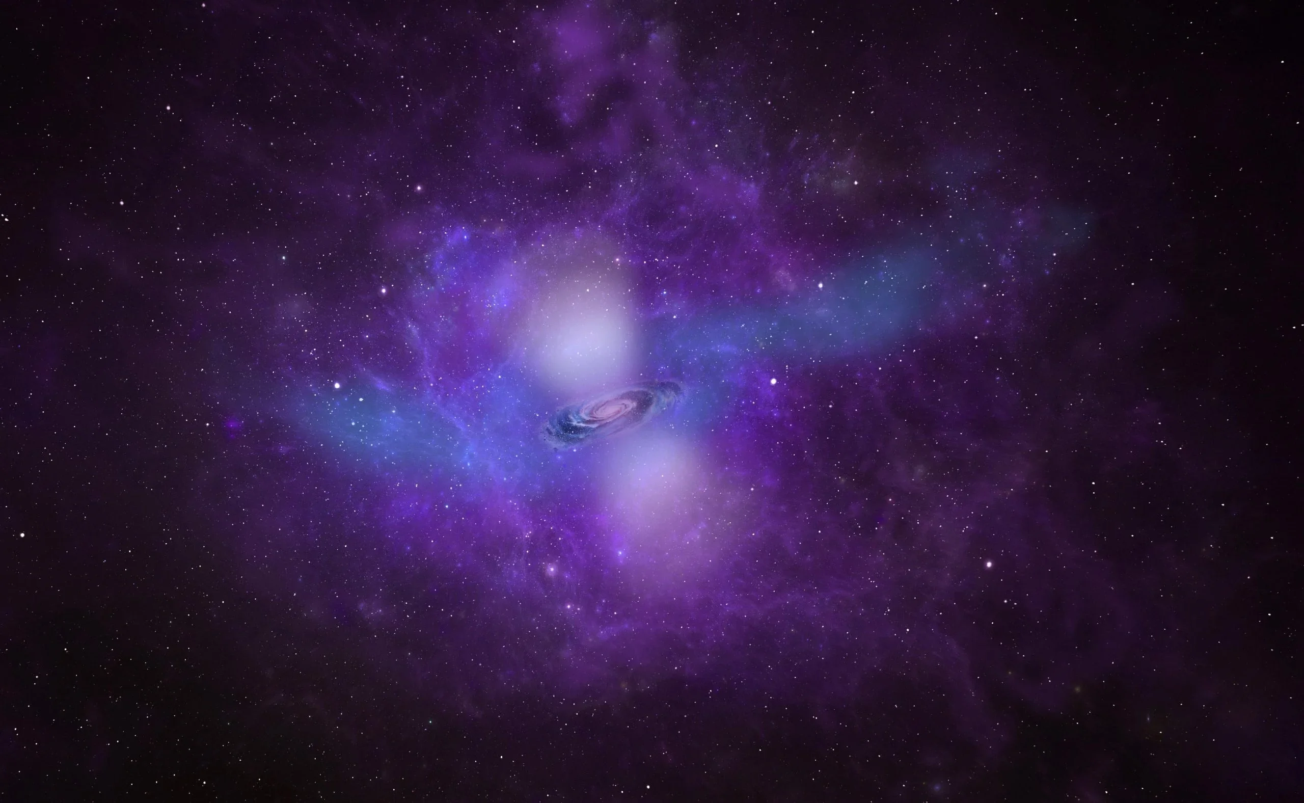 Visualisation of the gas shroud of starburst galaxy IRAS 08339+6517.