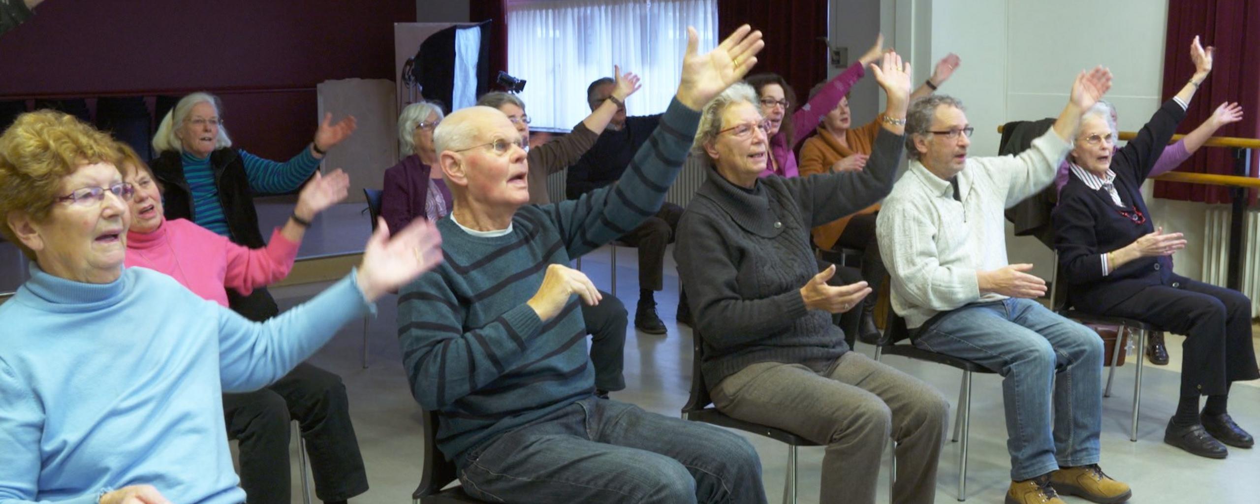 Ronnie Gardiner Method is applied in several places, here in a group in the Netherlands with people suffering from MS, stroke or Parkinson's disease. 