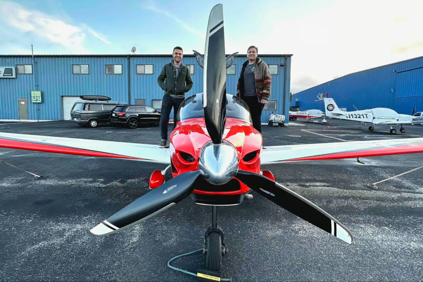 Nikita Ermoshkin (left) and his co-founder, Soren Rademacher.