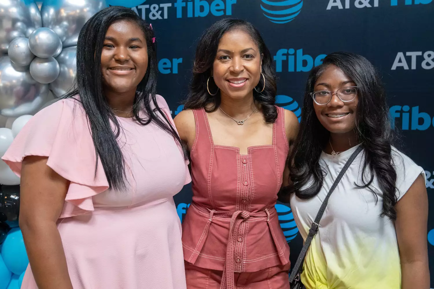 Calcea Johnson, AT&T executive and Ne'Kiya Jackson.