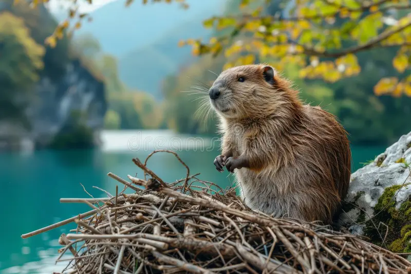 The beaver (Castor canadensis) is a herbivorous mammal. It is Canada’s largest rodent and the second-largest rodent in the world (after the capybara)