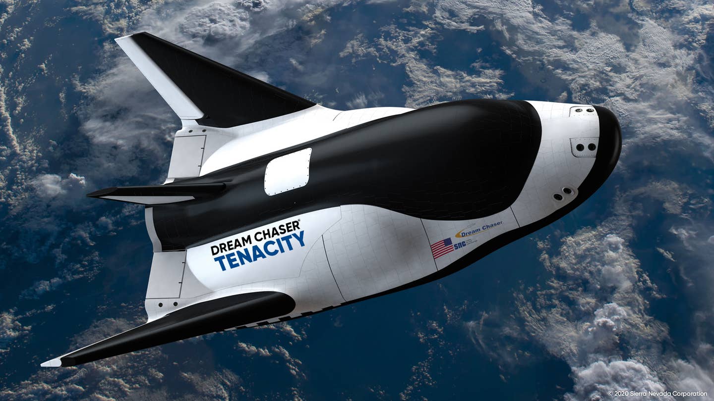 Production of an artist with a tenacity, the first orbital dream chaser vehicle in space.