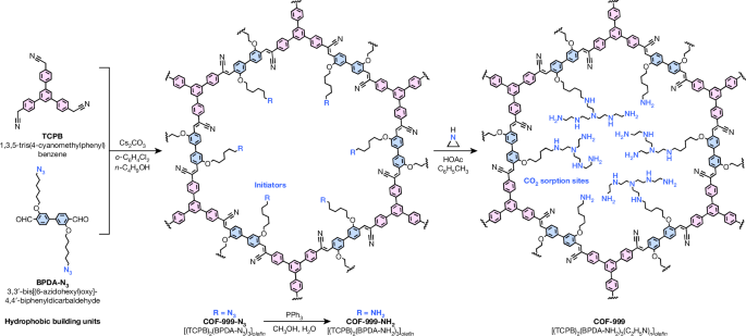 Design strategy and synthesis of COF-999.