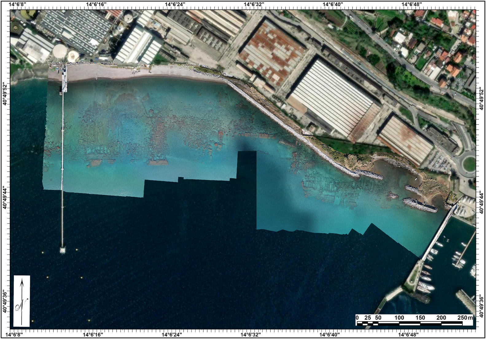 Orthophoto of the ripa Puteolana. 
