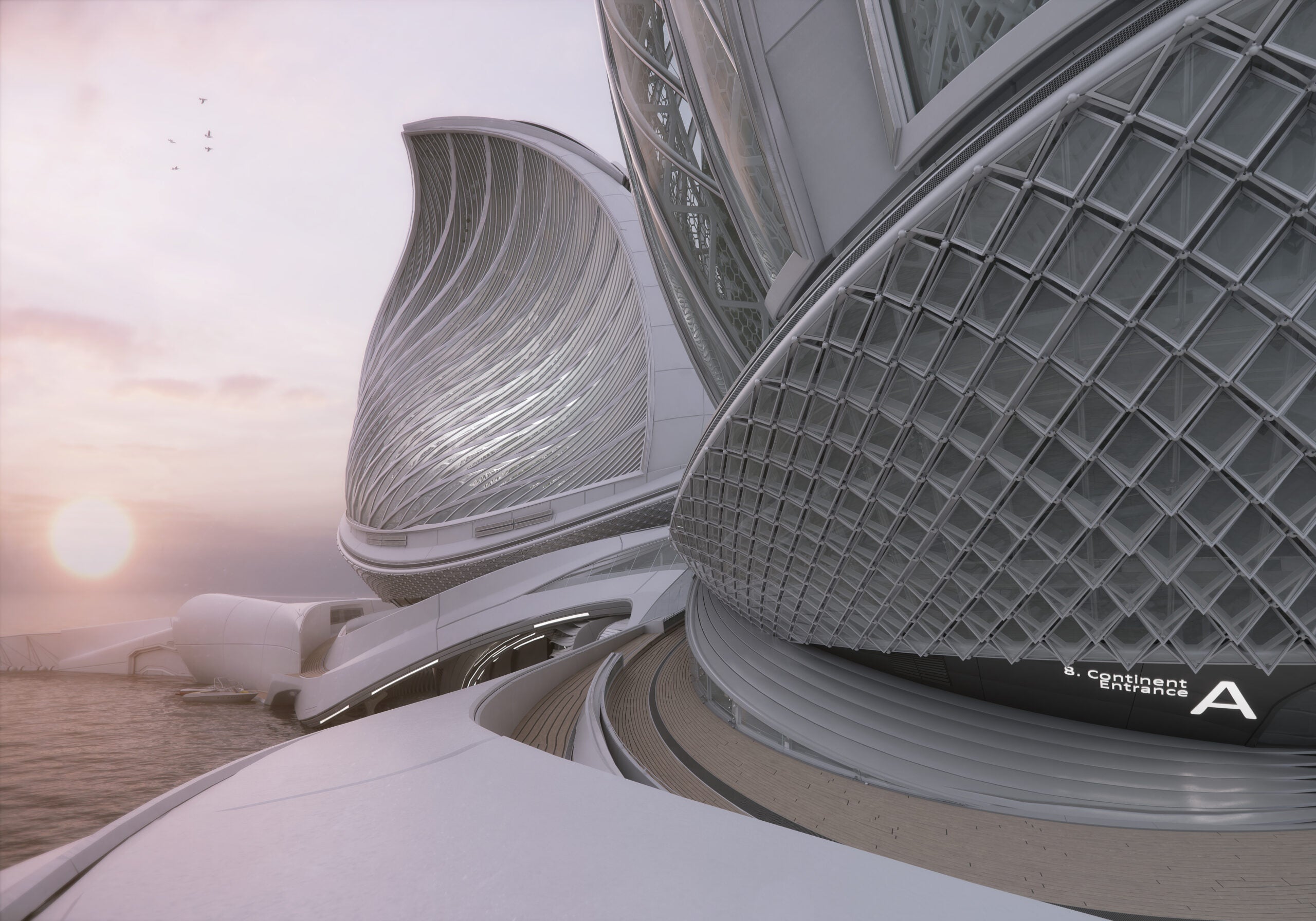 The station harnesses a unique system for waste collection that uses the natural forces of water and wind to maximise its efficiency while minimizing its energy consumption.