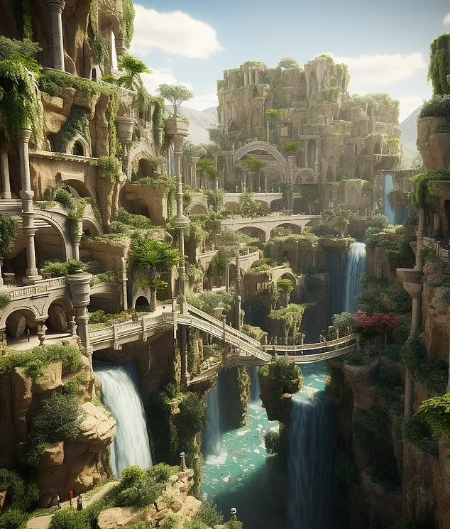 Legend tells us that these lush gardens would have been situated approximately 50 miles south of Baghdad in Iraq.