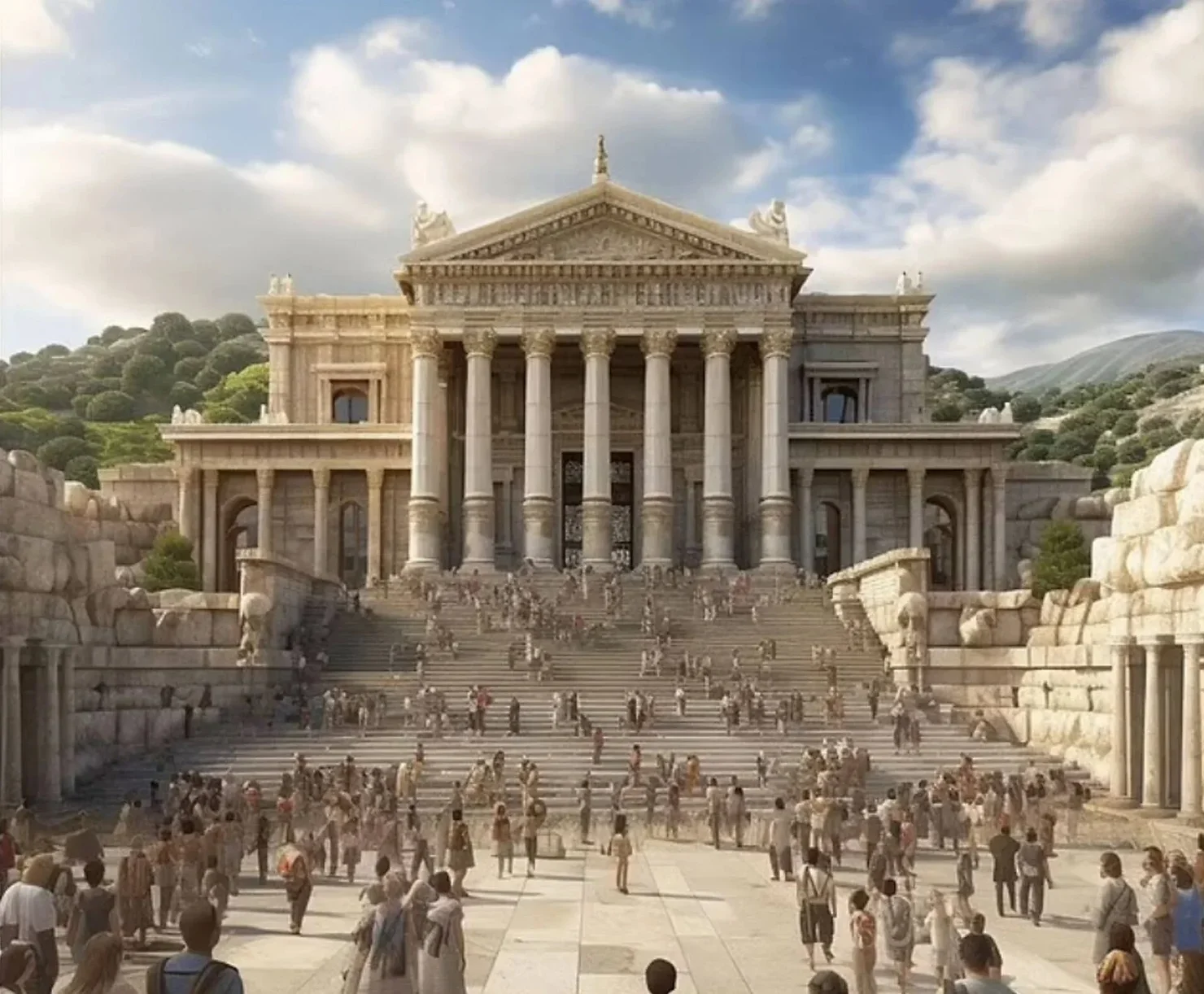 The most famous iteration of this temple was erected around 550 BC with the financial backing of King Croesus of Lydia.