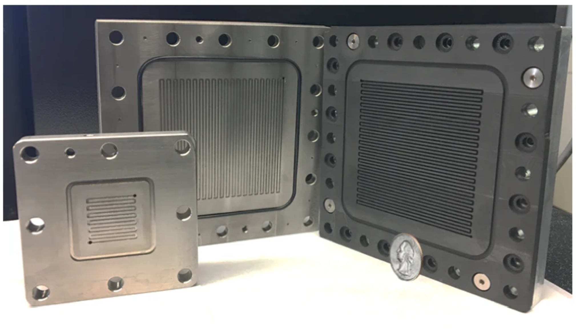 The Hierarchically Conductive Gas Diffusion Electrode (HCGDE) outperforms the unmodified ePTFE GDE at 50 cm2.