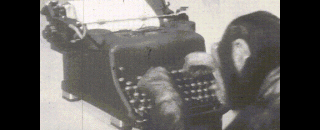 The researchers imagined a monkey population typing on a 30-key keyboard, where the keys included all letters of the English alphabet and common punctuation.