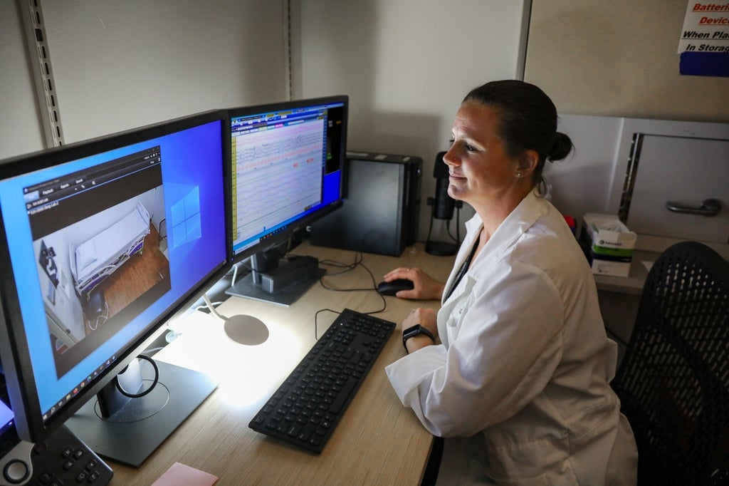 Brooke Shafer, Ph.D., is lead author on a new OHSU study that reveals negative health impacts for overweight people who stay awake too late for their internal biological clock.