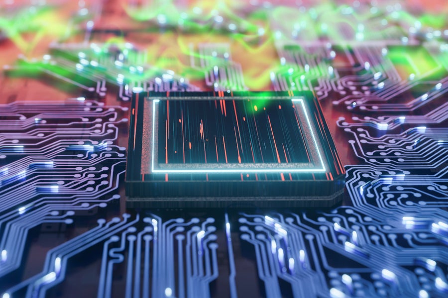 Researchers demonstrated a fully integrated photonic processor that can perform all key computations of a deep neural network optically on the chip, which could enable faster and more energy-efficient deep learning for computationally demanding applications like lidar or high-speed telecommunications.