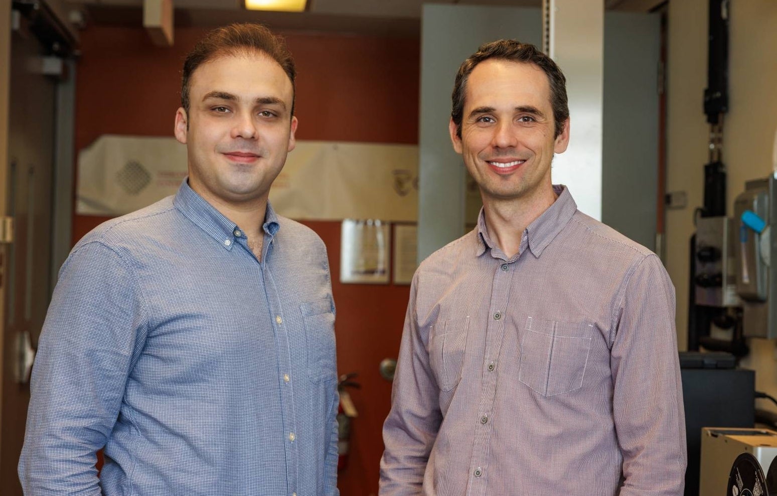 Mohammad Azami (left) with Krzysztof Skonieczny: “We must establish the infrastructure needed to produce the essential tools, structures and systems required for habitation on the moon.”