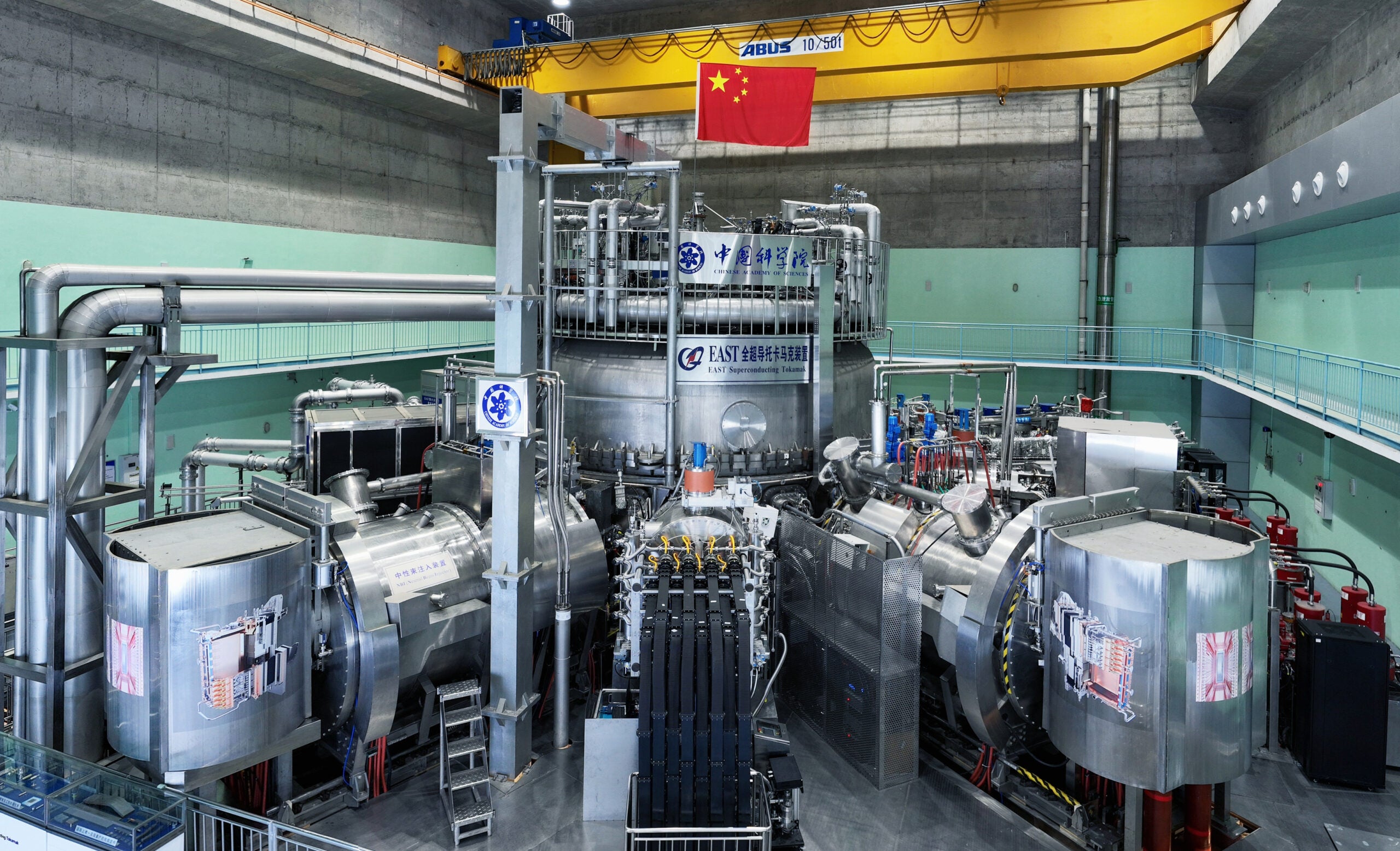 EAST maintained a steady-state high-confinement plasma operation for 1,066 seconds.