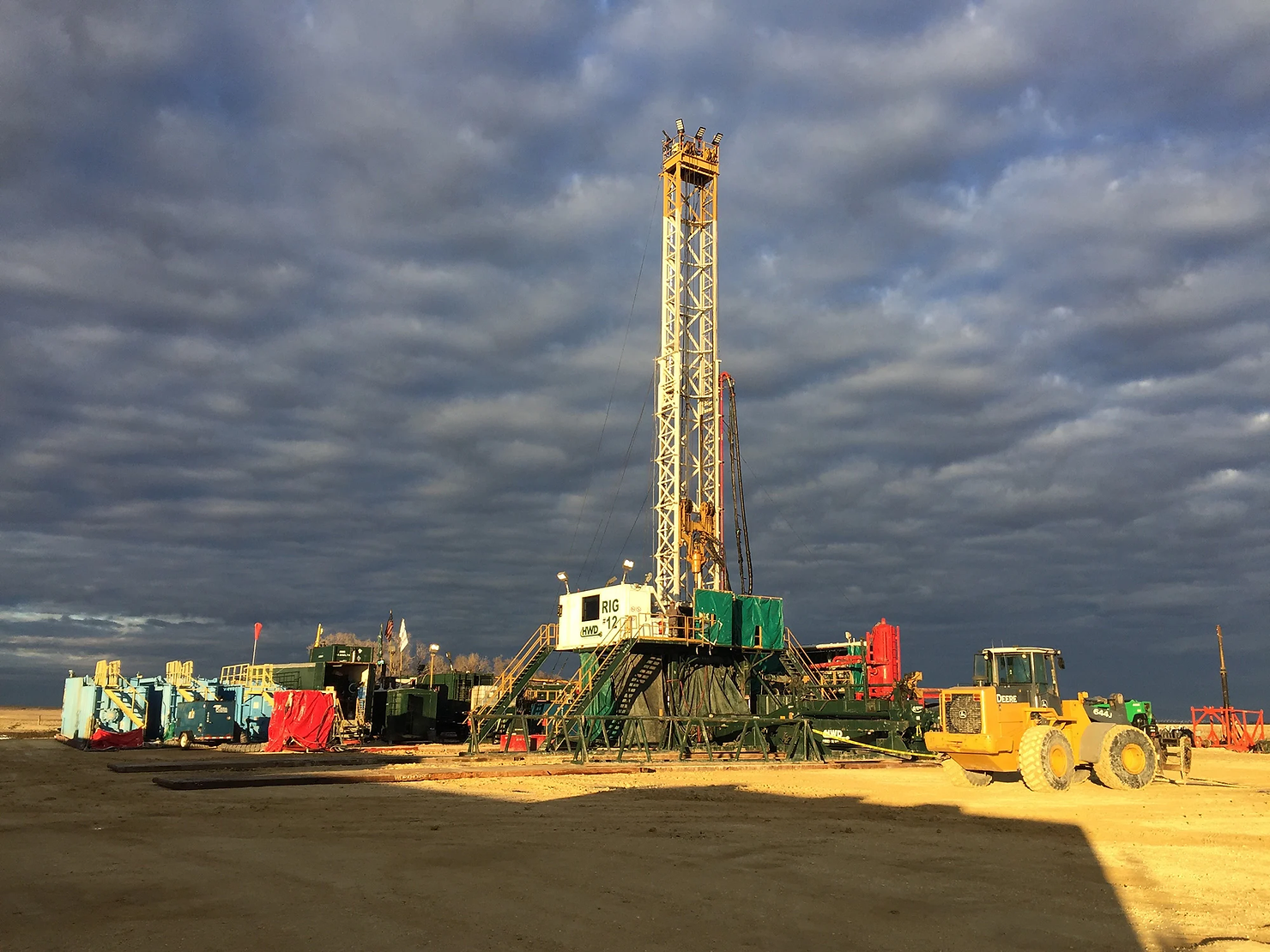 Drilling operations for white hydrogen by Natural Hydrogen Energy in the US Midwest.