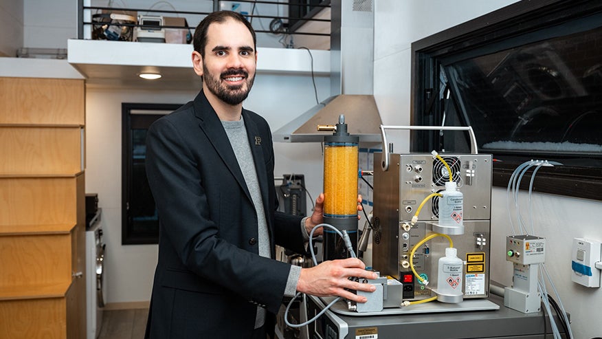 Purdue associate professor Brandon Boor led a study with surprising findings about how gas stove emissions compare to car exhaust.
