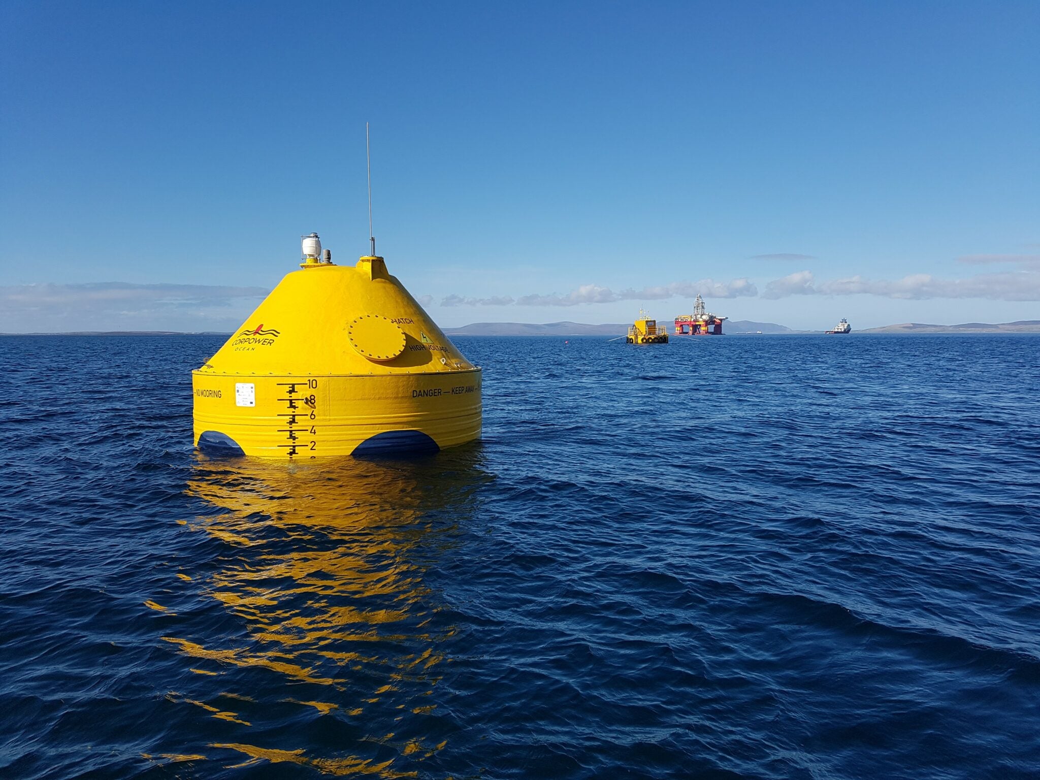 CorPower C3 WEC deployed at EMEC Scapa Flow site.