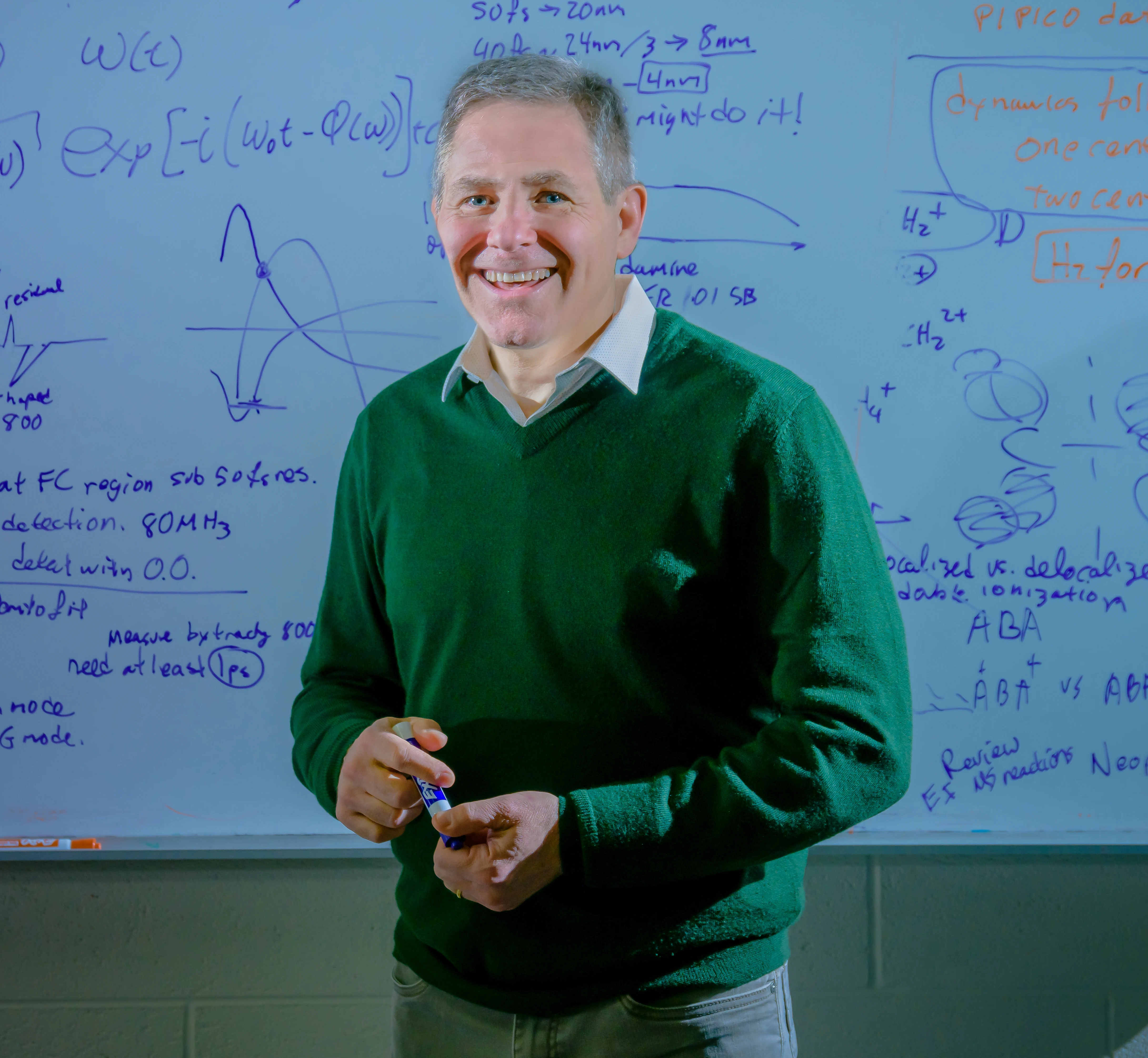 Professor Marcos Dantus, whose pioneering work applies ultrafast science to control and study molecular dynamics.