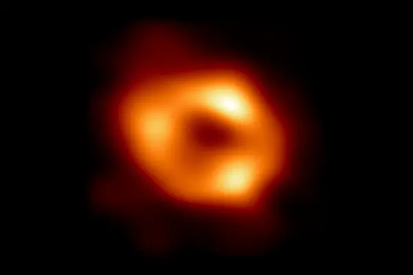 The first image of Sgr A*, the supermassive black hole at the centre of our galaxy. 