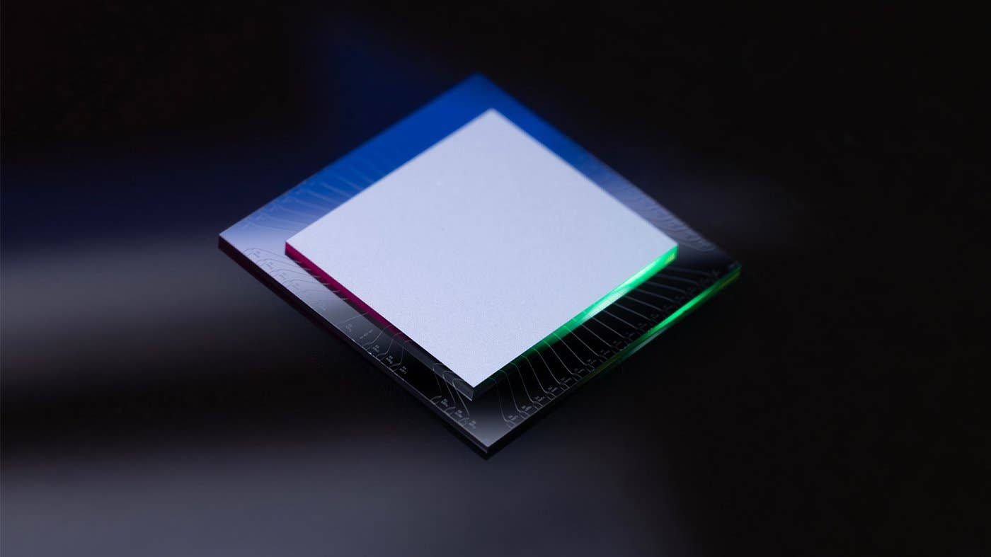 View of the Ocelot quantum computer chip.