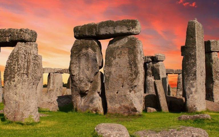 The sarsen stones form the structural backbone of Stonehenge.