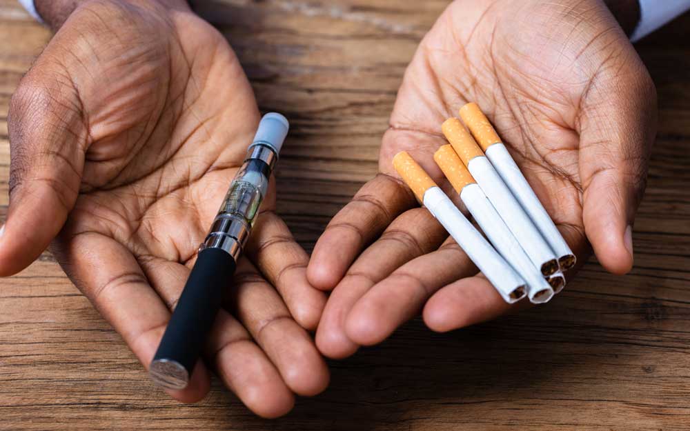 Some theories suggest vaping serves as a "gateway" to cigarette use. 