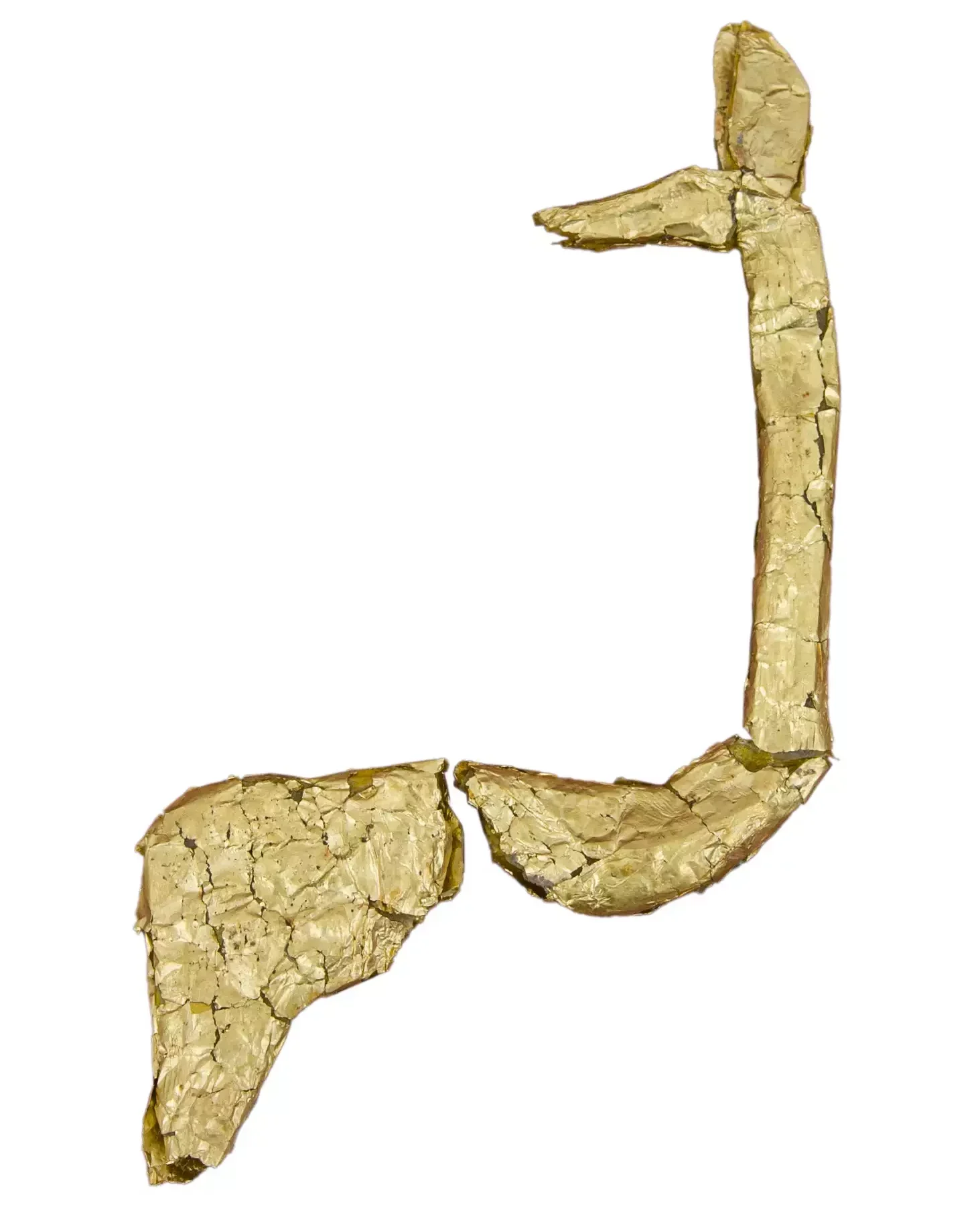 Gold animal figurine found in Árpás (Hungary), in a 5th century eastern-type burial.