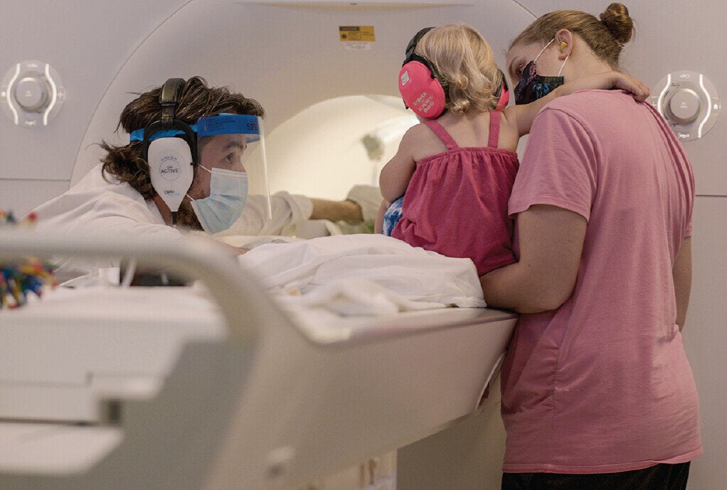Capturing brain scans in young children often proves difficult.