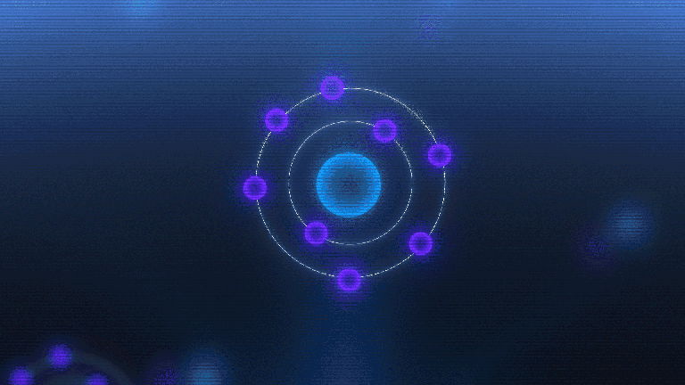 An artist’s concept of ionization occurring in the upper atmosphere when fast-moving photons knock electrons from elements and molecules.
