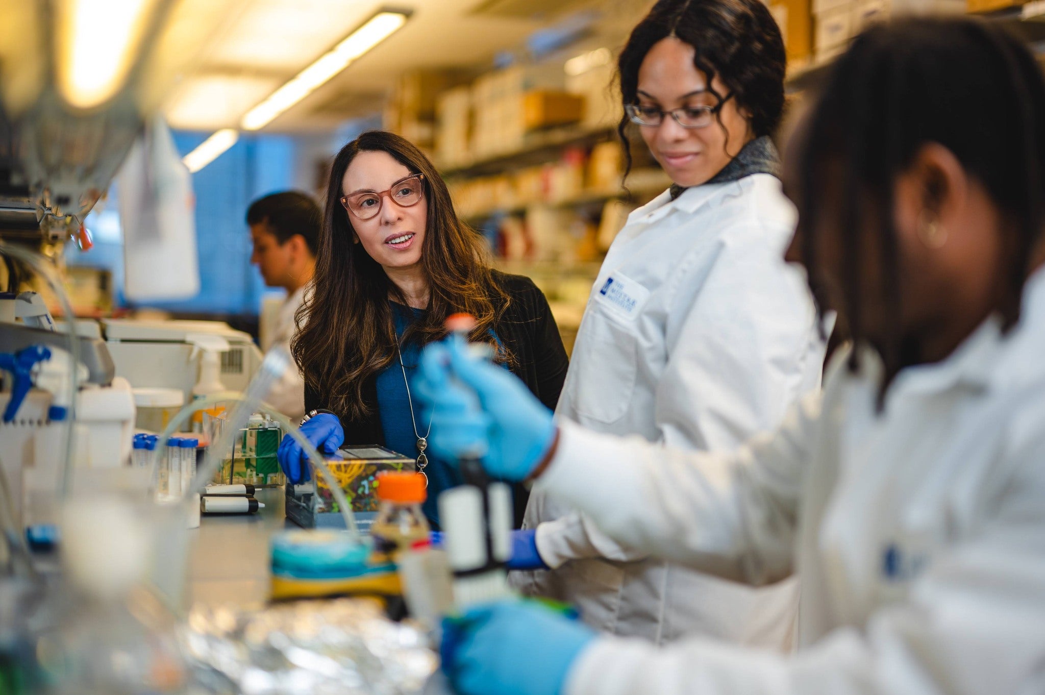 Dr. Jessie Villanueva in her Wistar Institute lab.