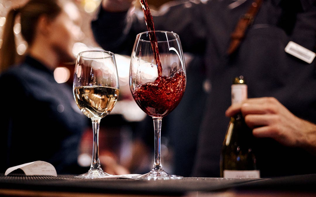 Wine consumption has remained popular, particularly red wine, which many believe offers health benefits. 