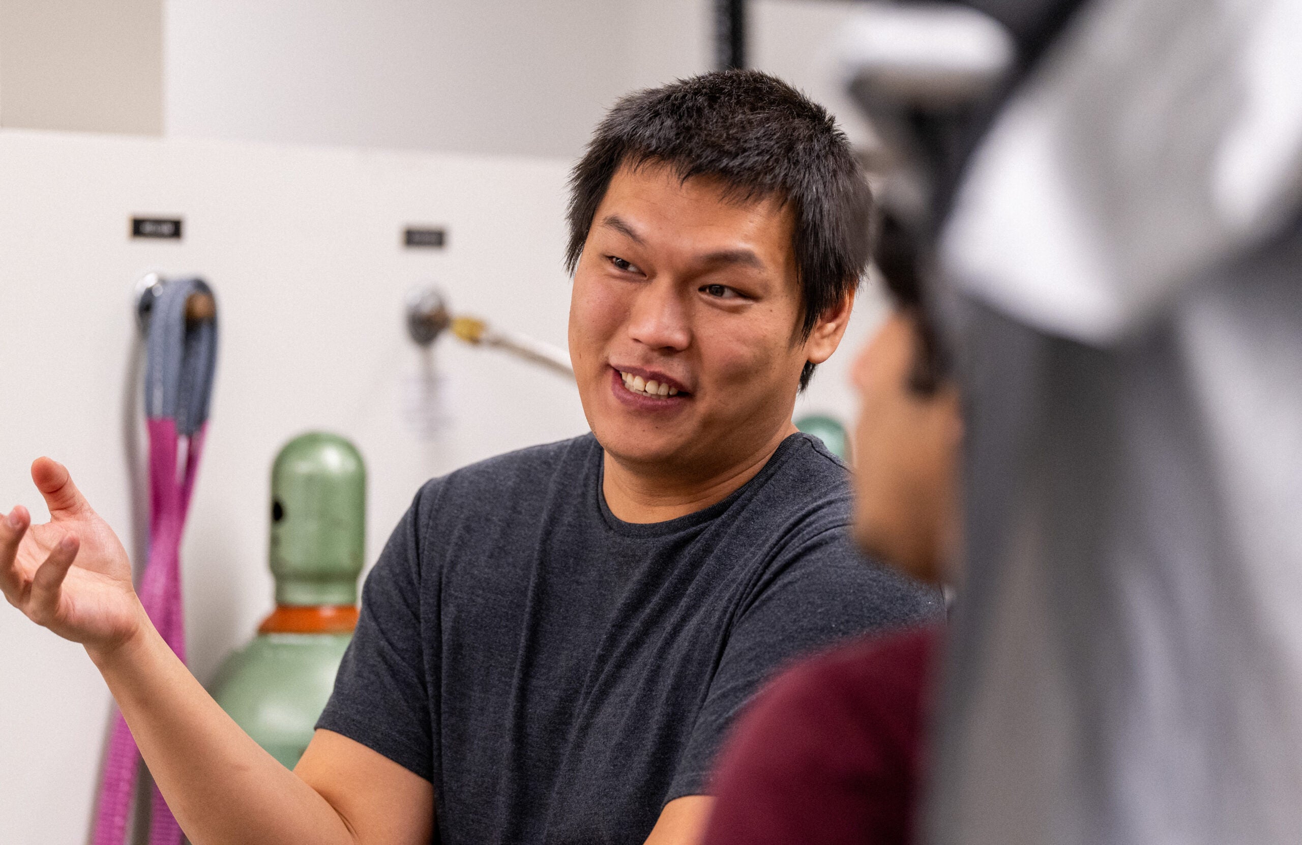 Chong Zu, an assistant professor of physics at WashU.