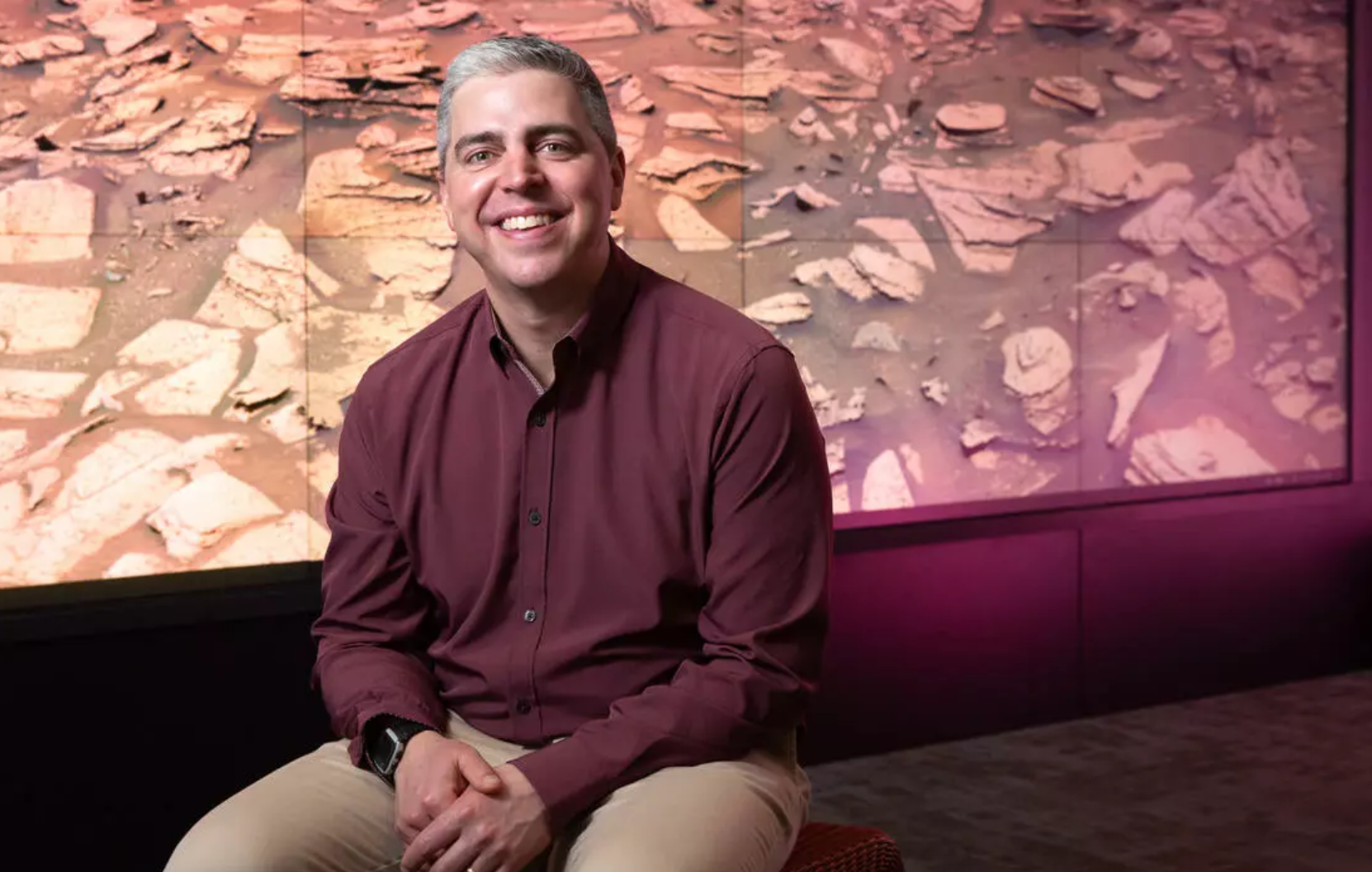 UCalgary's Ben Tutolo is a participating scientist on the NASA Mars Science Laboratory Curiosity Rover team. 