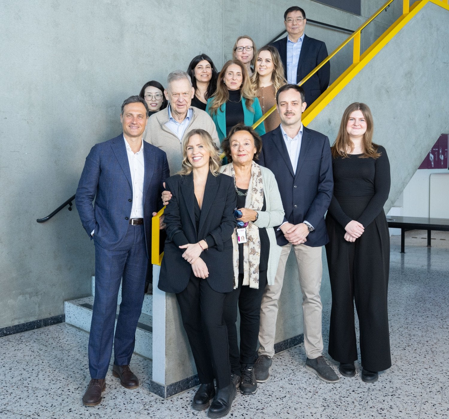 The reseach team: Giulia Grande, Laura Fratiglioni, Davide Liborio Vetrano, Sarah Andersson. Second row, from left to right: Nicola Orsini, Xin Xia, Bengt Winblad, Claudia Fredolini, Debora Rizzuto, Erika J Laukka, Martina Valletta, Chengxuan Qiu.