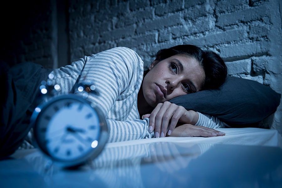 Insomnia linked to sedentary work and physical inactivity.
